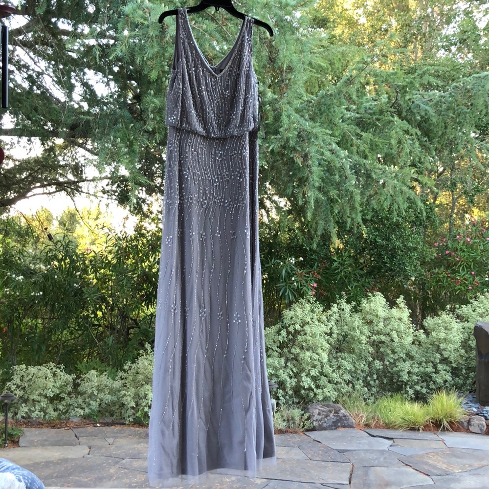 BHLDN Adriana papell beaded gown NWT